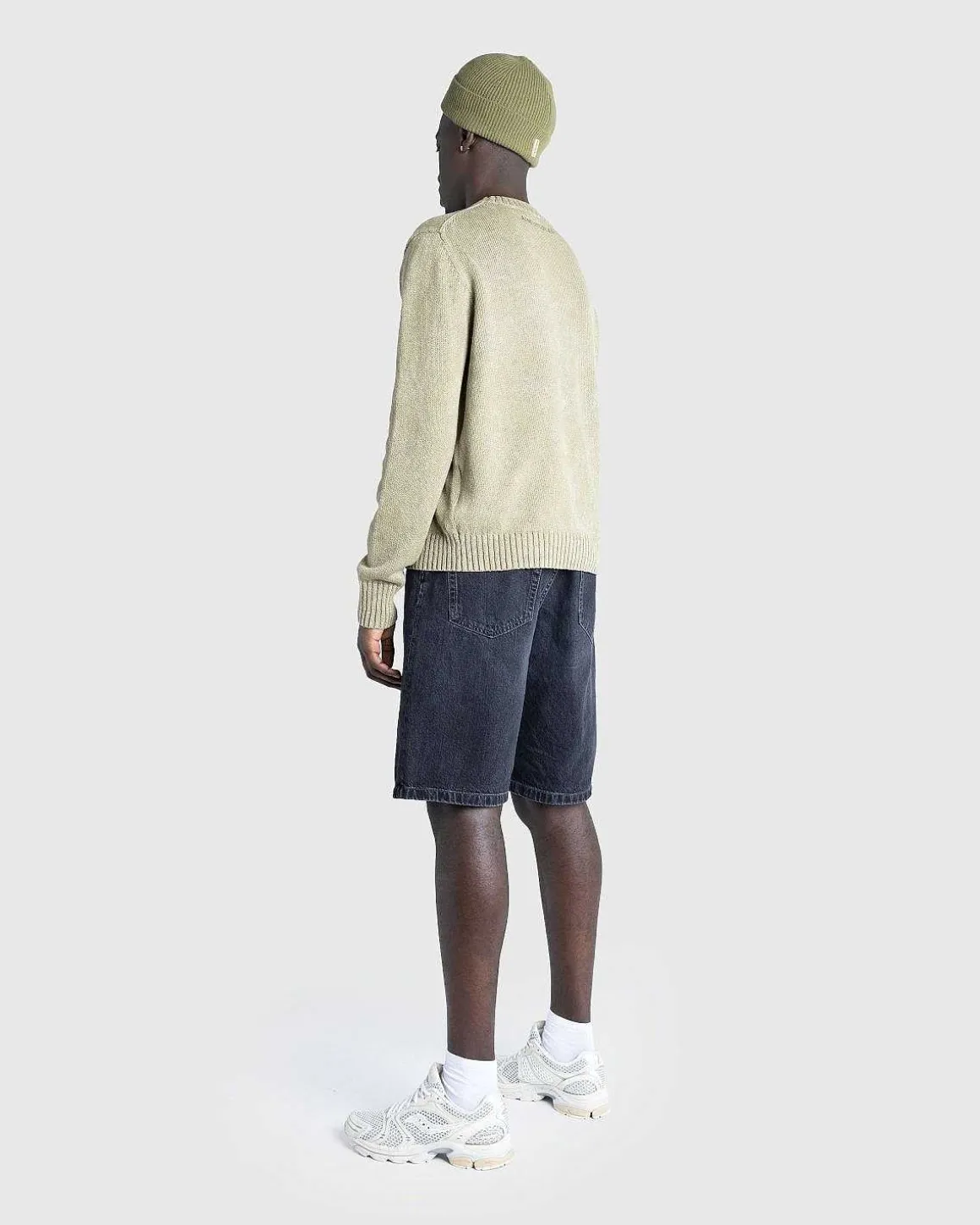 Acid Wash Jumper Olivengron