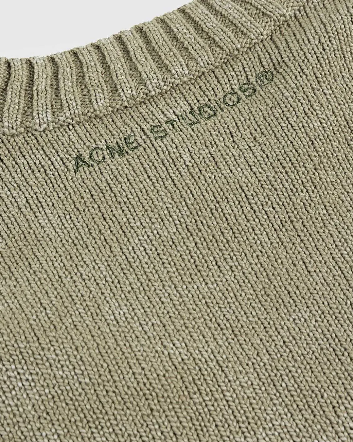 Acid Wash Jumper Olivengron
