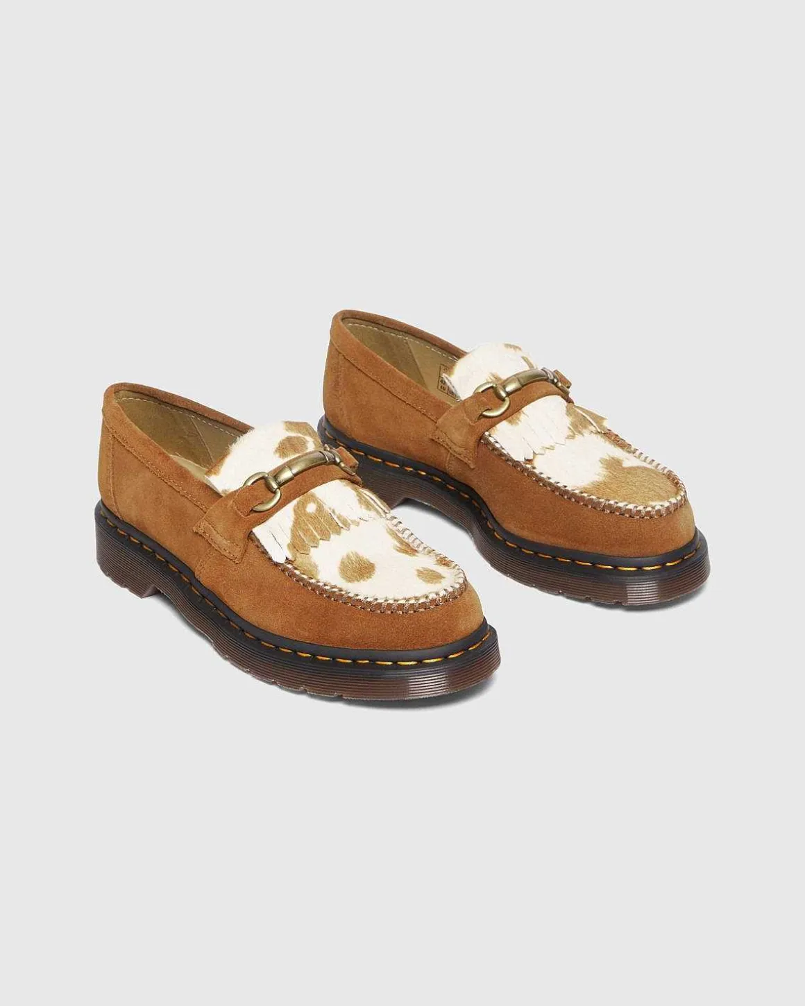 Adrian Snaffle Pecan Brown/Jersey Cow Print