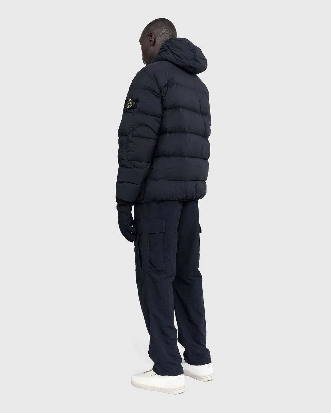 Aegte Dunjakke Sort