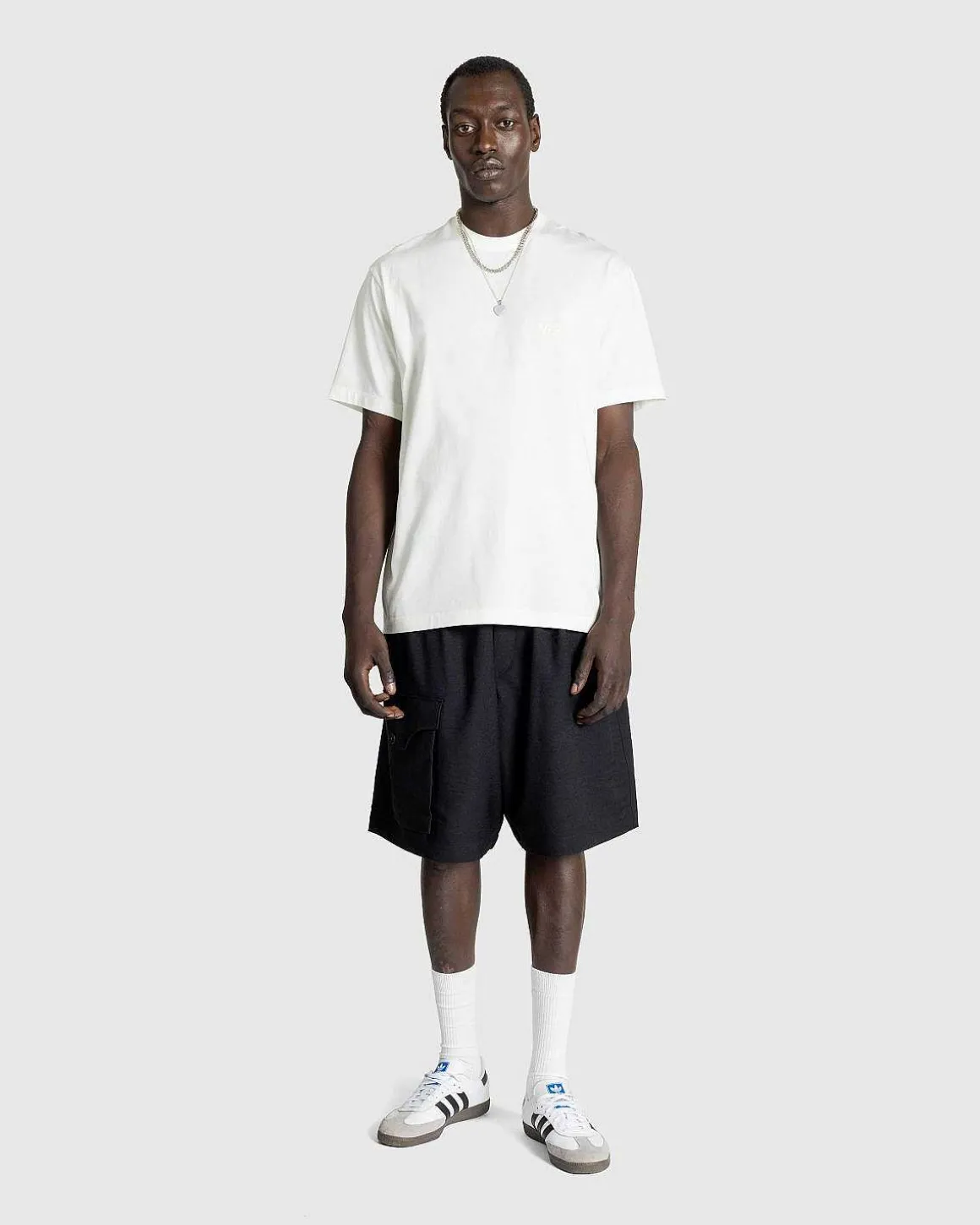 Afslappet Ss Tee Hvid