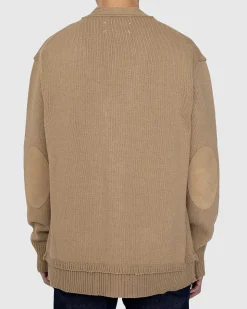 Albue Patch Cardigan Beige