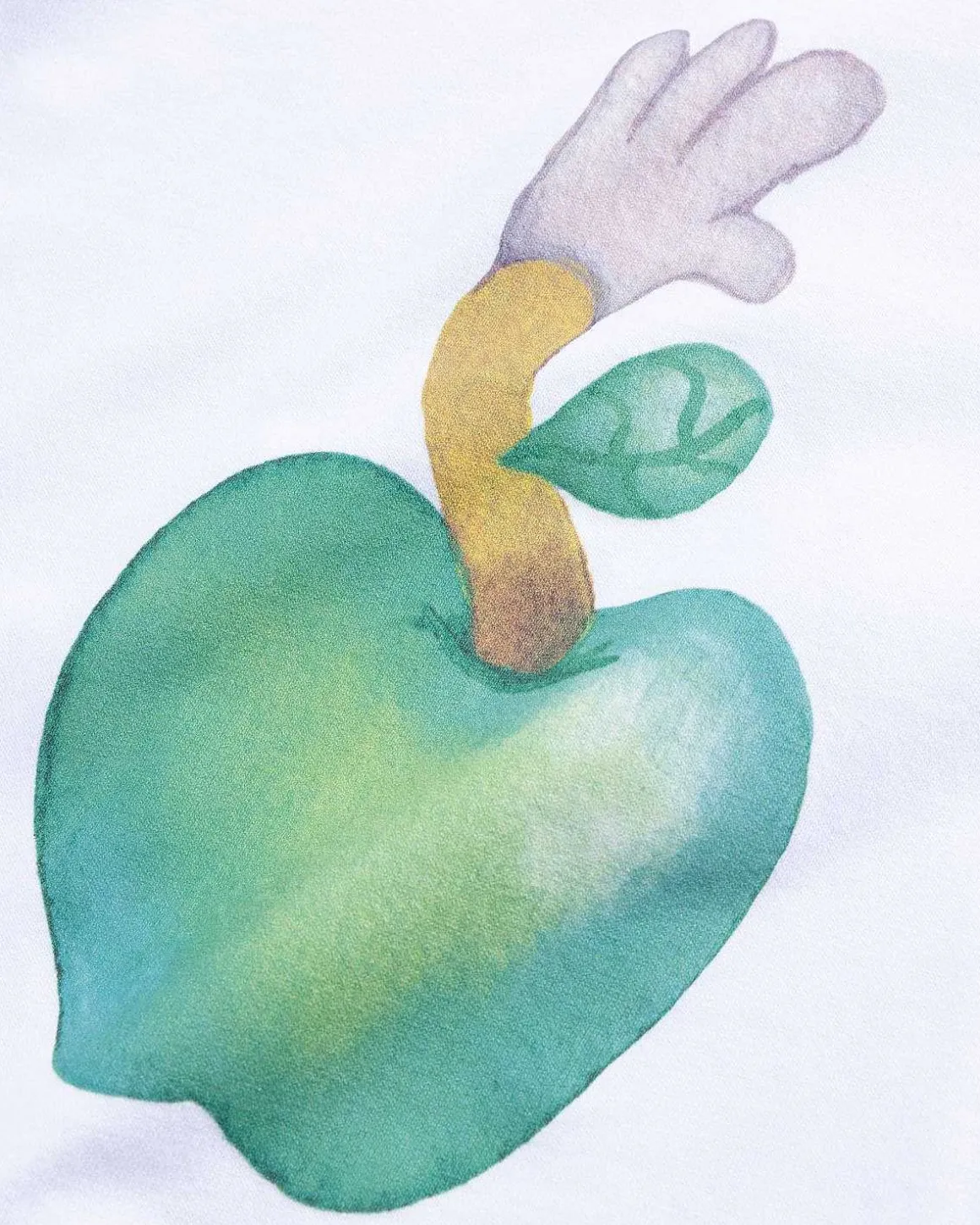 Apple Baby Tee Hvid