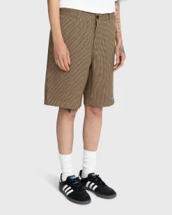 Banned Houndstooth Shorts Brun