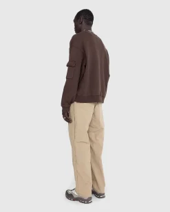 Basic Pigment Dye Pocket Crewneck Sweater Delicioso