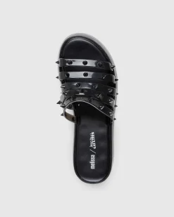 Becky Punk Love Mule Black