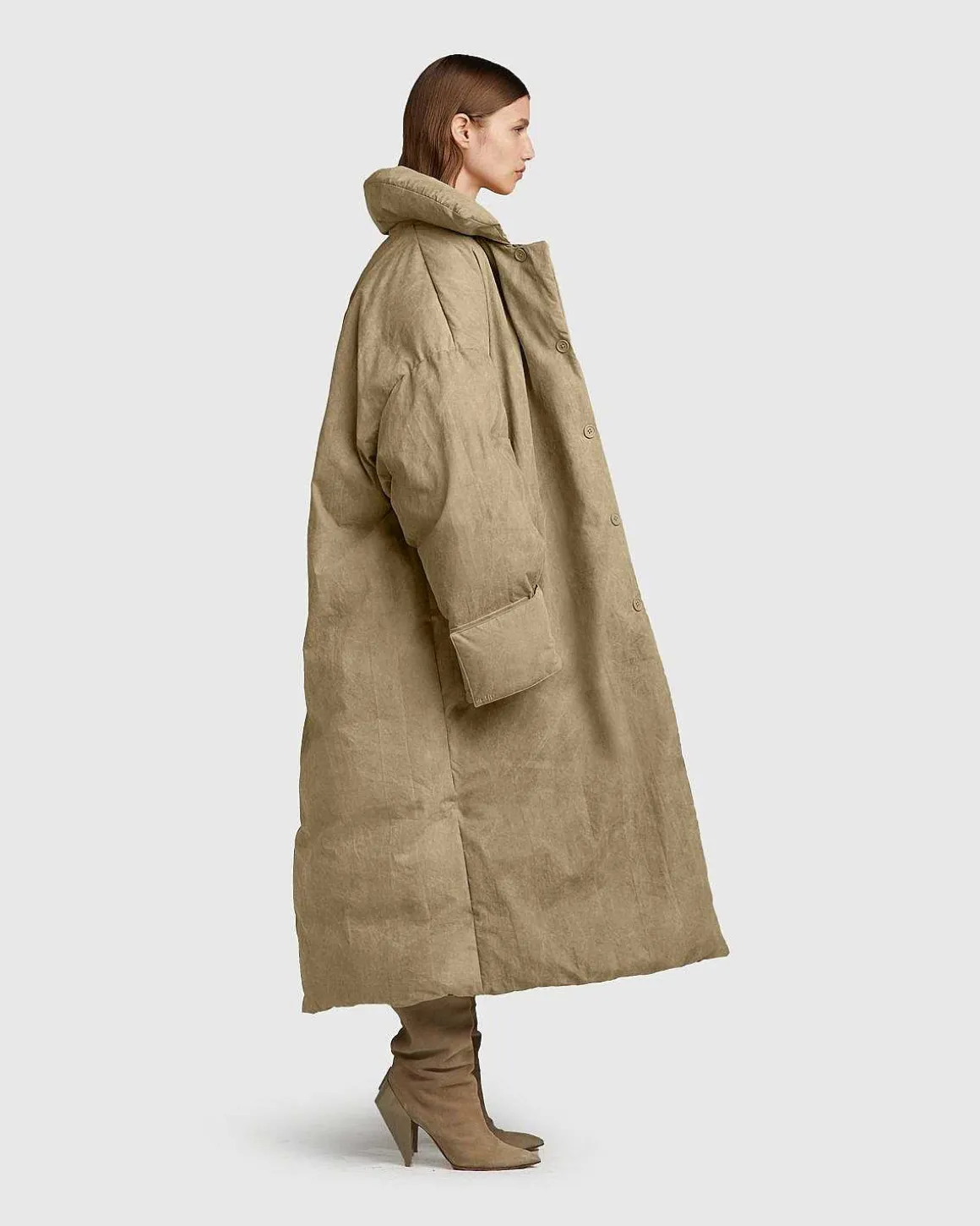Beige Frakke