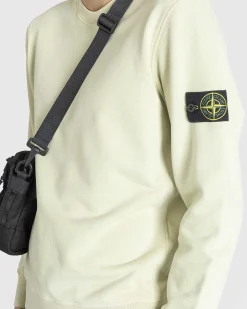 Beklaedningsfarvet Sweatshirt Med Rund Hals, Naturbeige