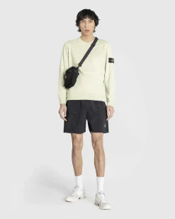 Beklaedningsfarvet Sweatshirt Med Rund Hals, Naturbeige