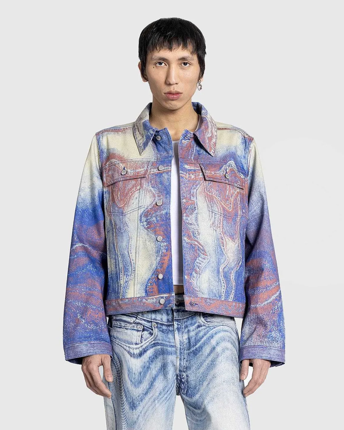 Bolget Denimjakke Multi