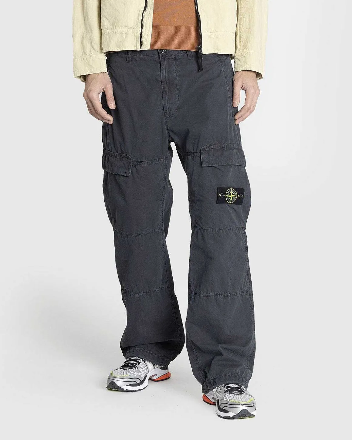 Bomuld Cargo Bukser Charcoal