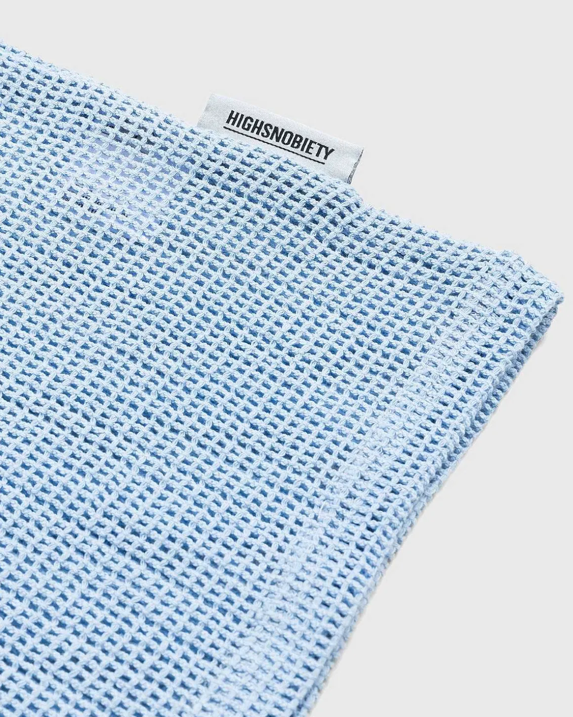 Bomuld Mesh Strik T-Shirt Bla