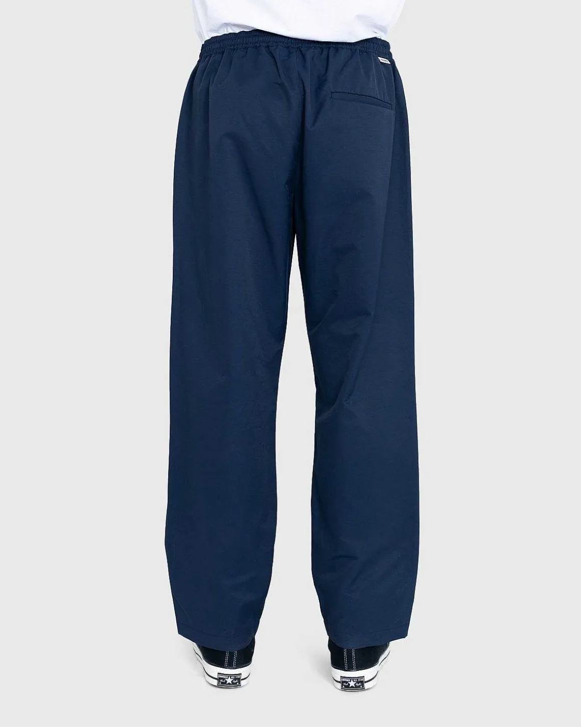 Bomuld Nylon Elastiske Bukser Navy