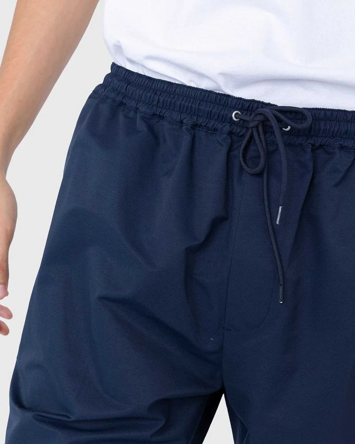 Bomuld Nylon Elastiske Bukser Navy