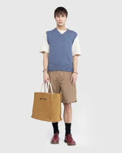 Bomuld V-Hals Vest Stal