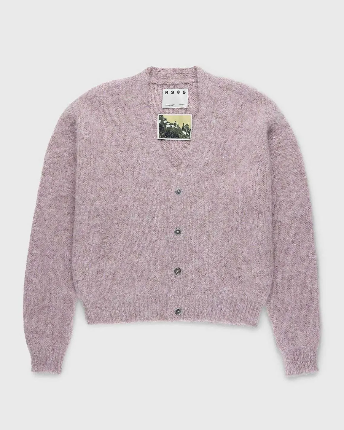 Borstet Alpaca Cardigan Pale Rose