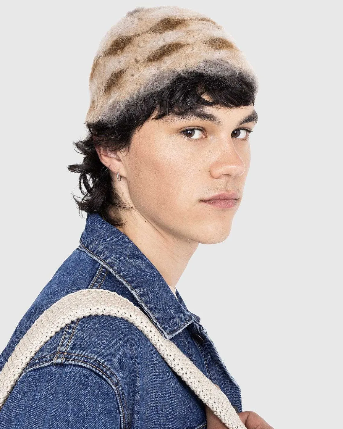 Borstet Mohair Muslingeskal Bucket Hat Desert Camo