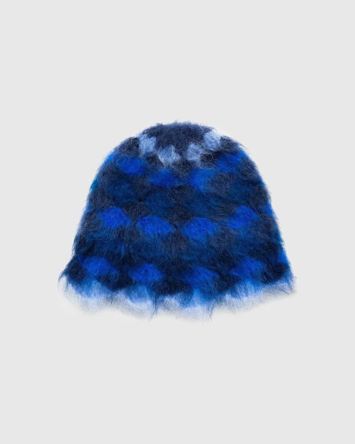 Borstet Mohair Muslingeskal Bucket Hat Merlin Blue