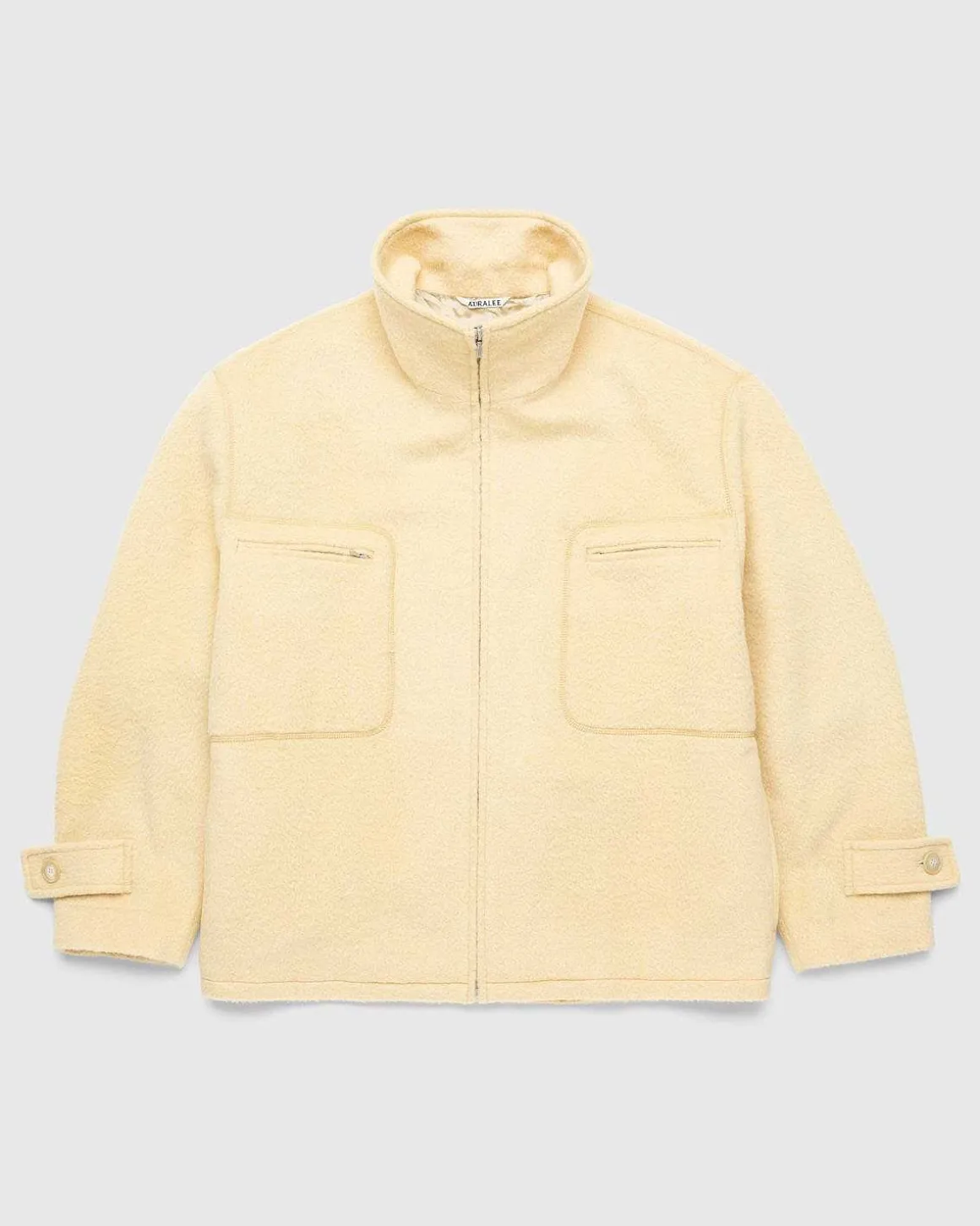 Borstet Suri Alpaca Mohair Blouson Gul
