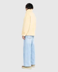 Borstet Suri Alpaca Mohair Blouson Gul