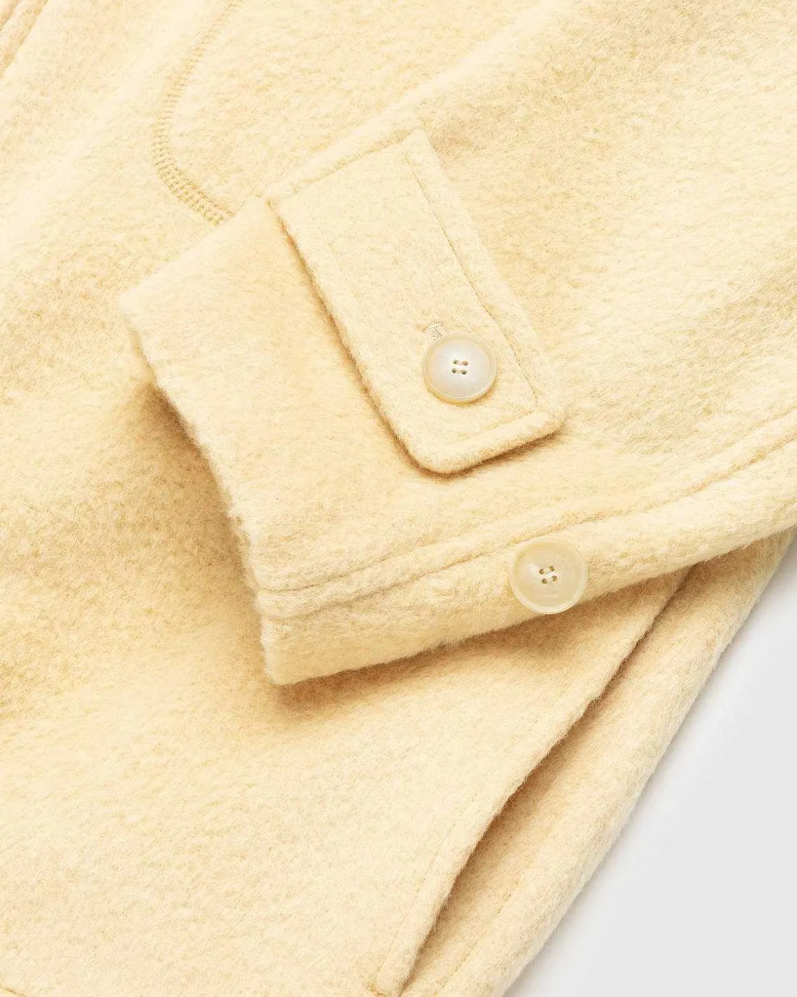 Borstet Suri Alpaca Mohair Blouson Gul