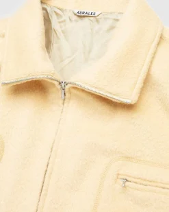 Borstet Suri Alpaca Mohair Blouson Gul
