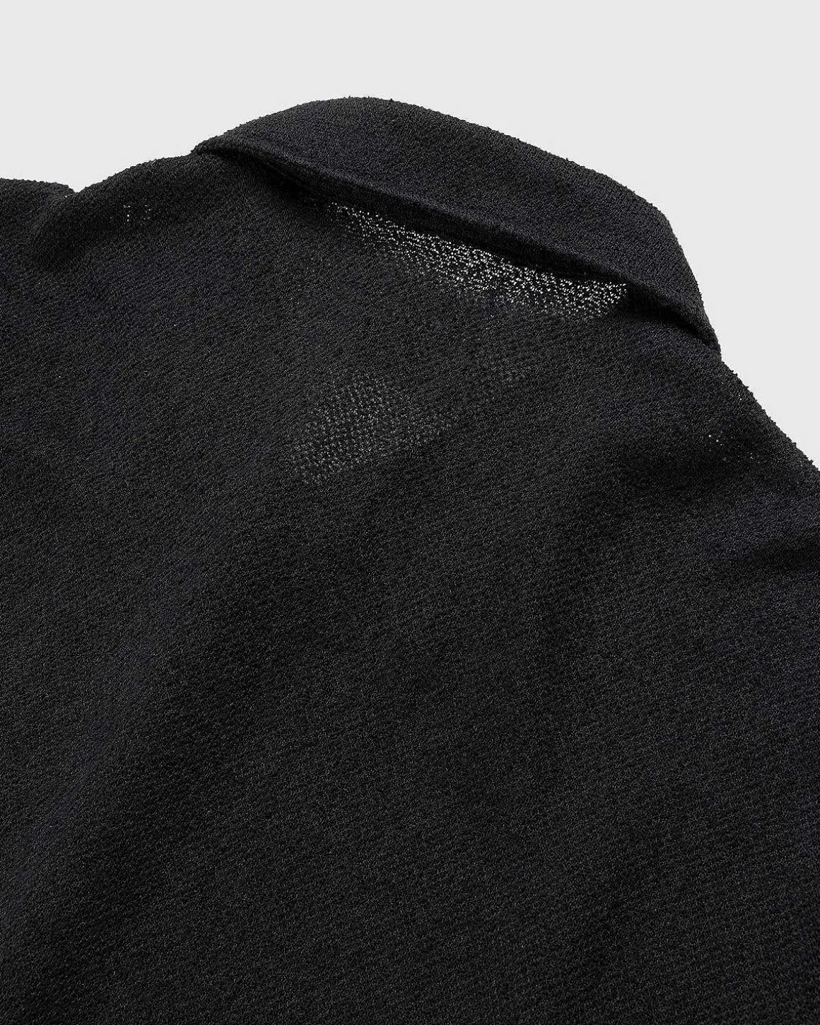Box Kortaermet Skjorte Sort Boucle