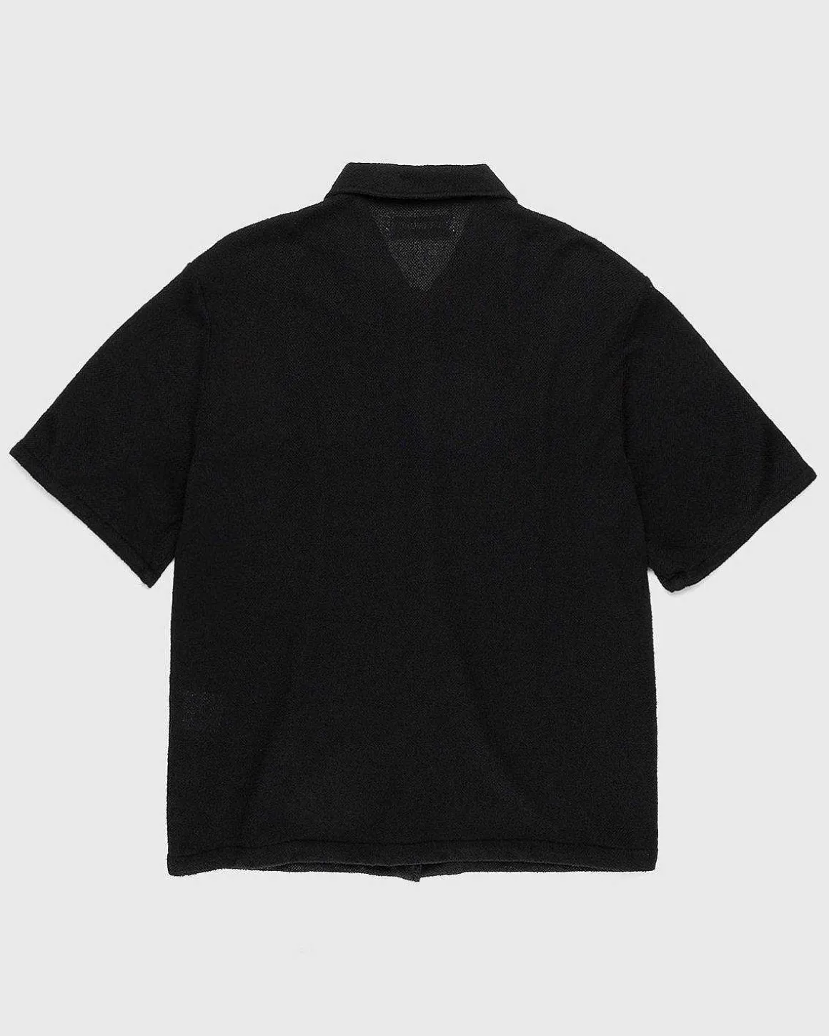 Box Kortaermet Skjorte Sort Boucle
