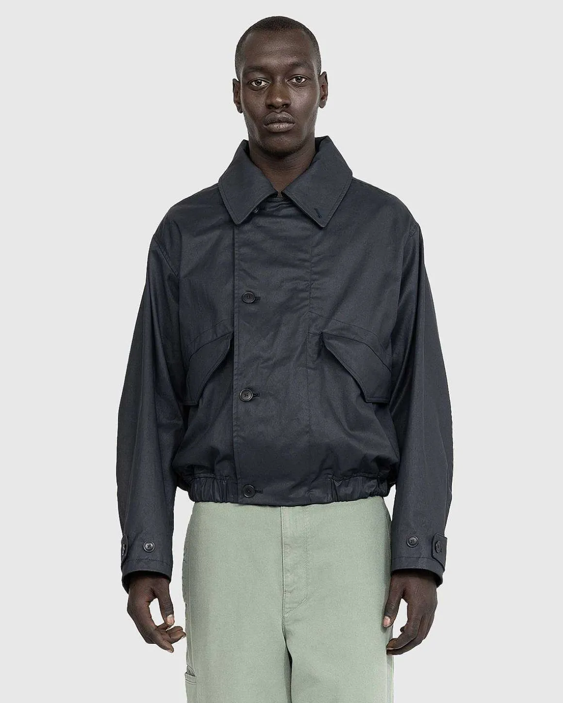 Boxy Blouson Midnight Green