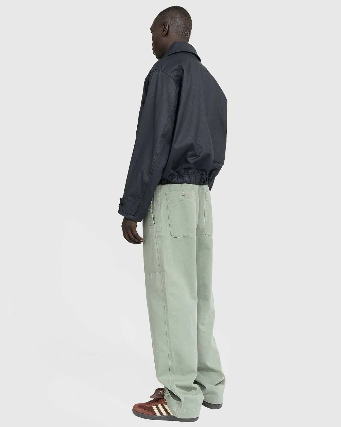 Boxy Blouson Midnight Green