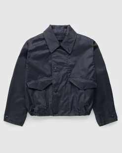 Boxy Blouson Midnight Green