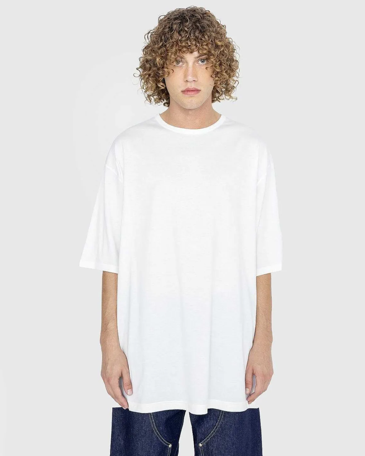 Boxy Bomuld T-Shirt Off White