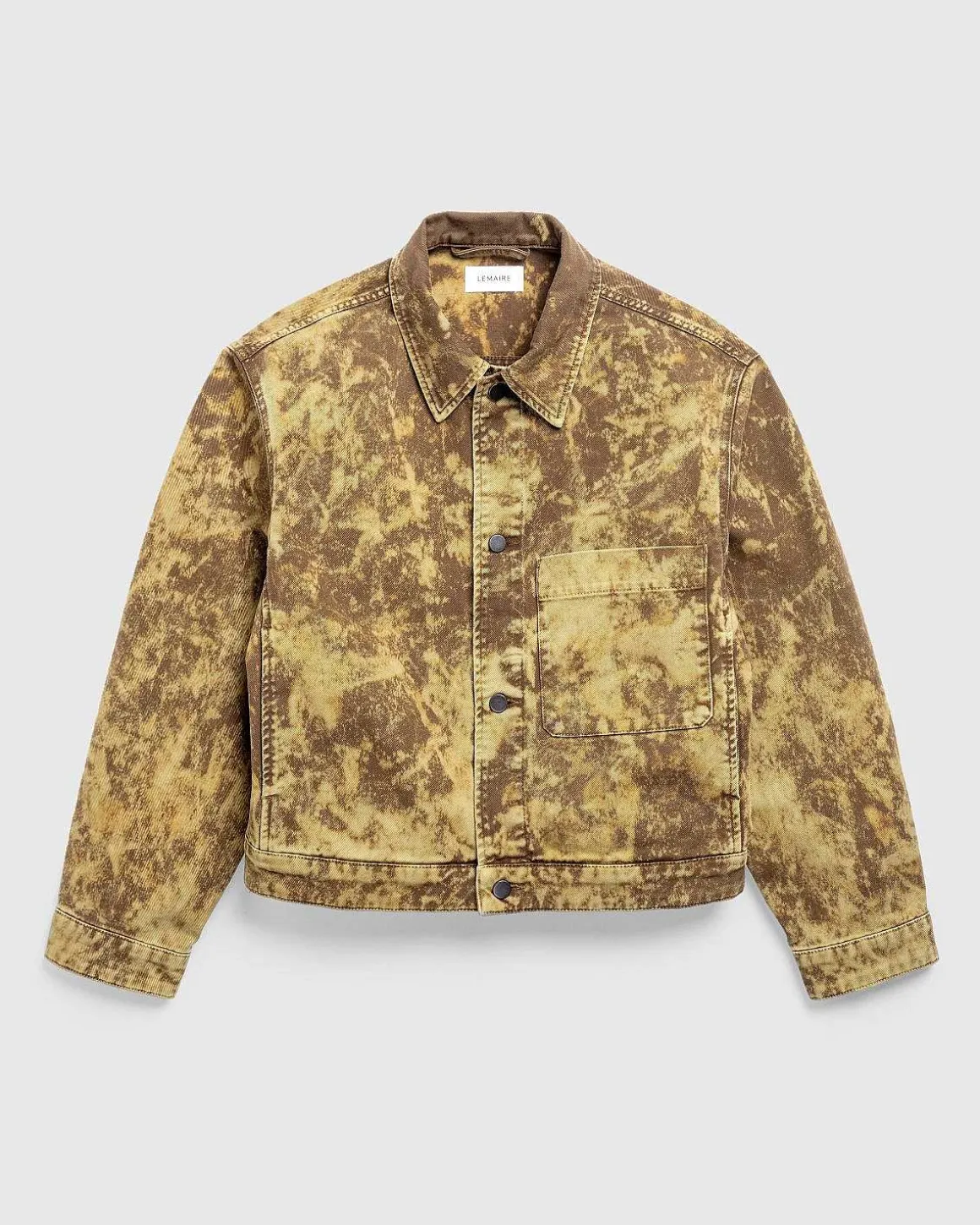 Boxy Trucker Jacket Denim Acid Snow Bronze