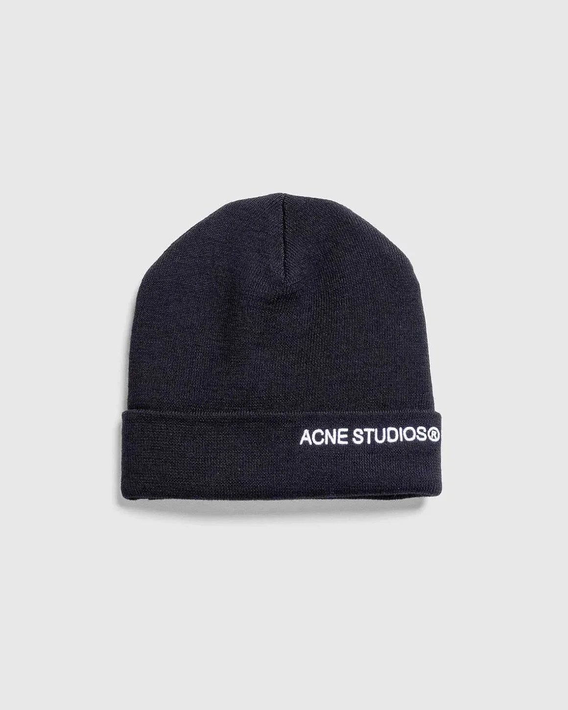 Broderet Logo Beanie Sort