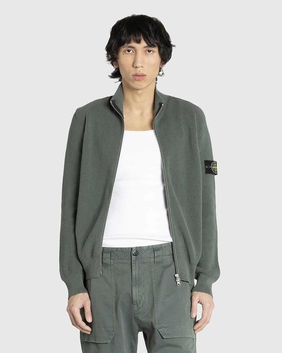 Cardigan Dove Gra Med Lynlas