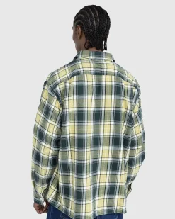 Check Button-Up Skjorte Skovgron/Lysegron