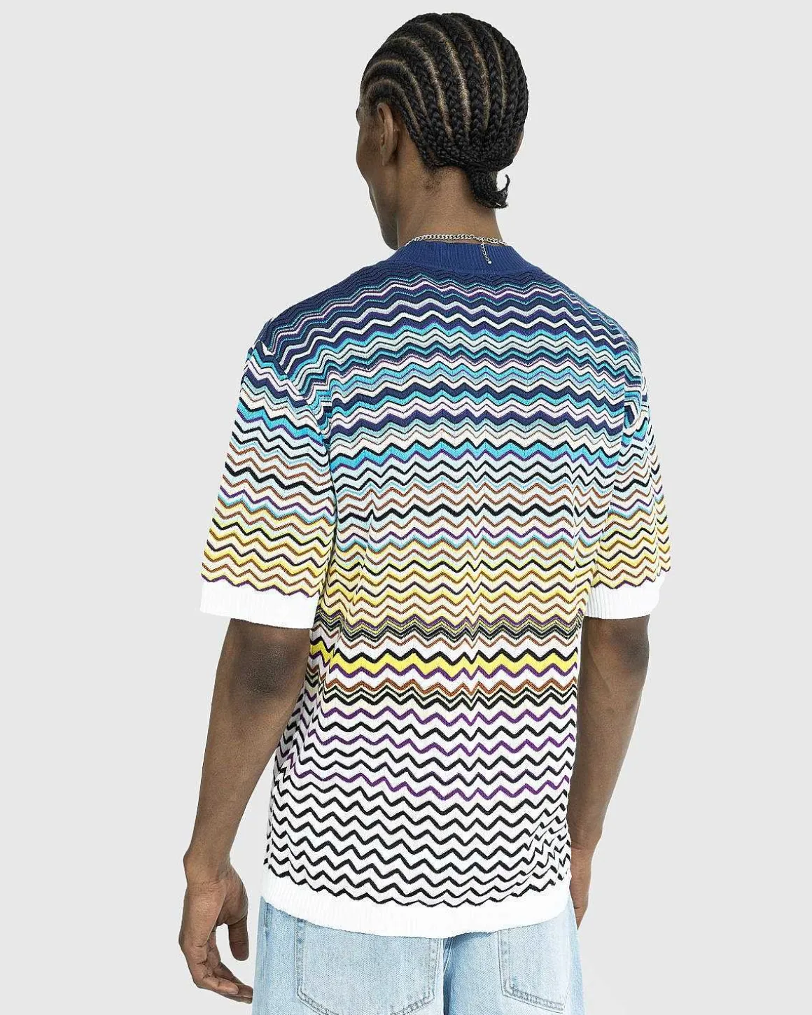 Chevron T-Shirt Bla/Sort/Hvid