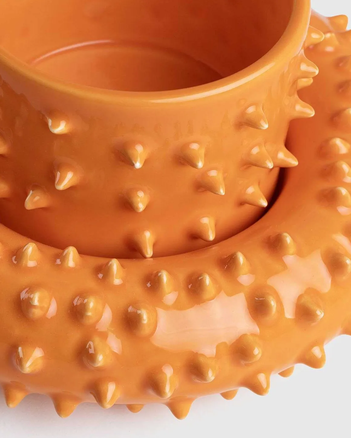 Chunky Cup Spiky Orange