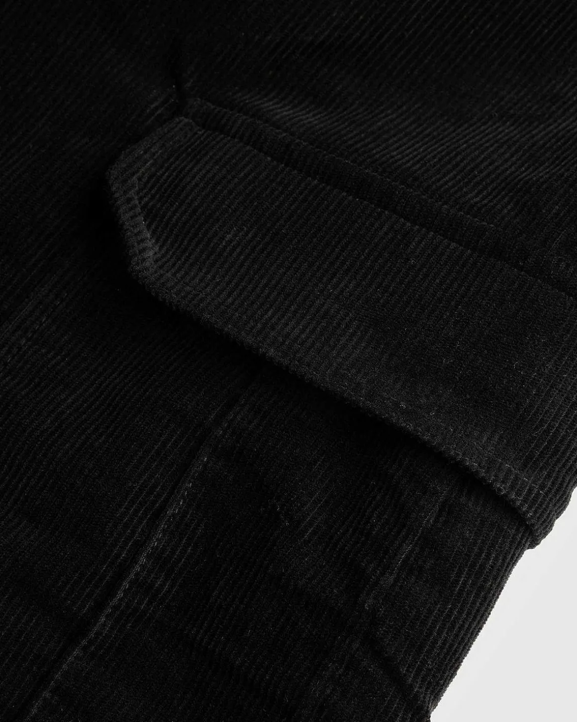 Corduroy Cargo Bukser Sort