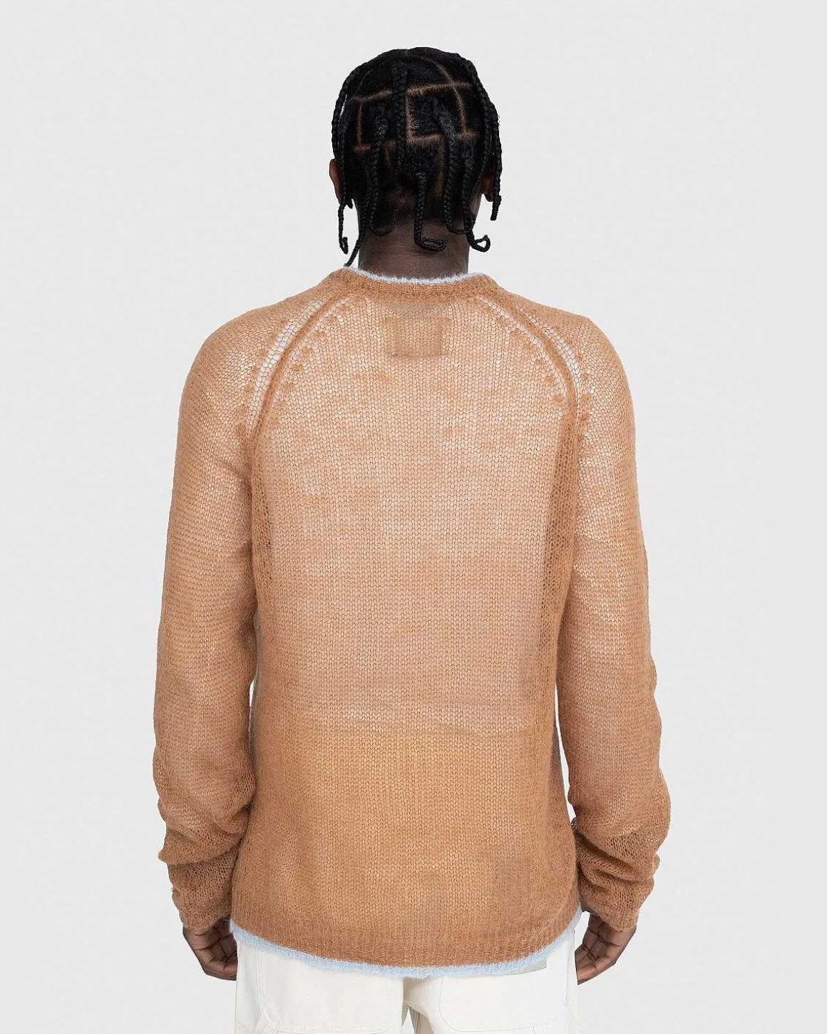 Crew Sweater Brun/Lysebla