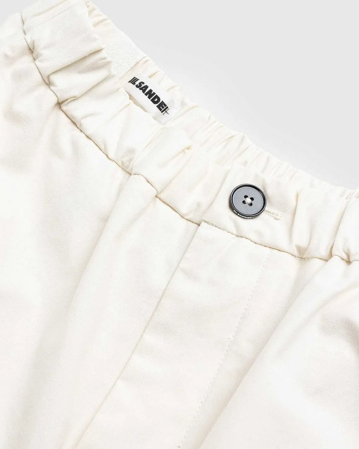 Cropped Straight Leg Bukser Beige