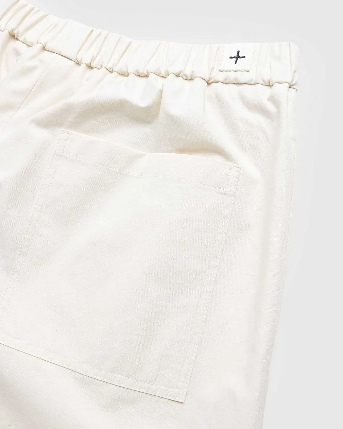 Cropped Straight Leg Bukser Beige