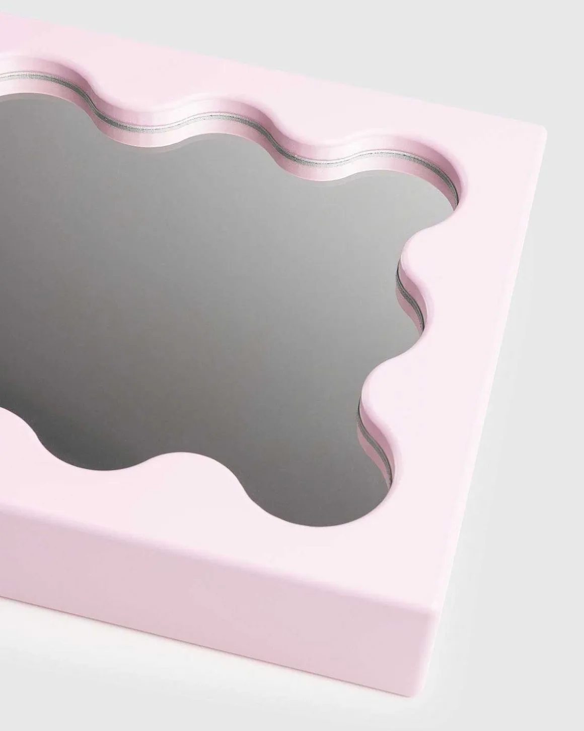 Curvy Mirror Micro Pink