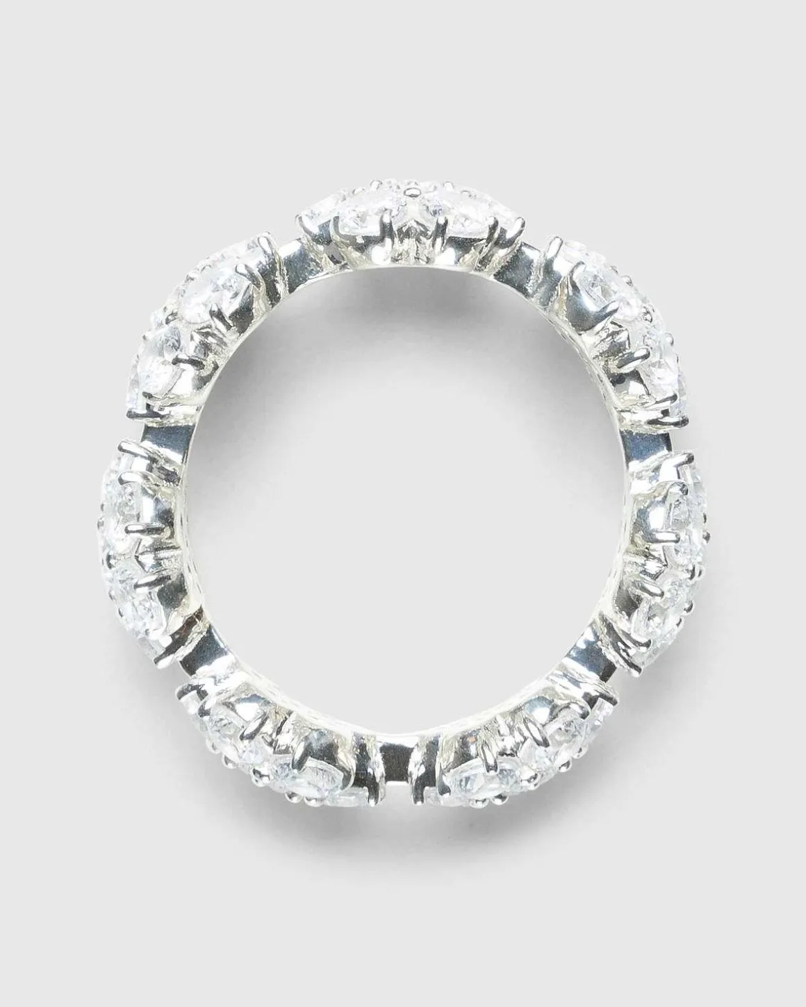 Daisy Eternity Ring Solv/Hvid