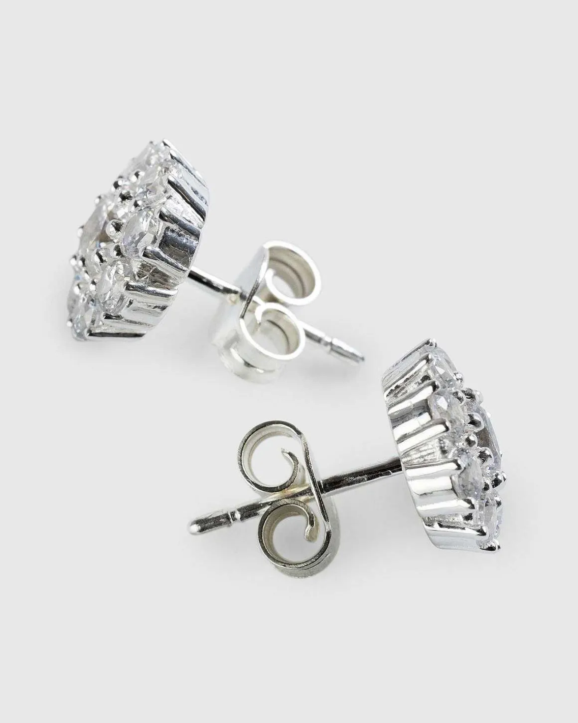 Daisy Stud Oreringe Solv