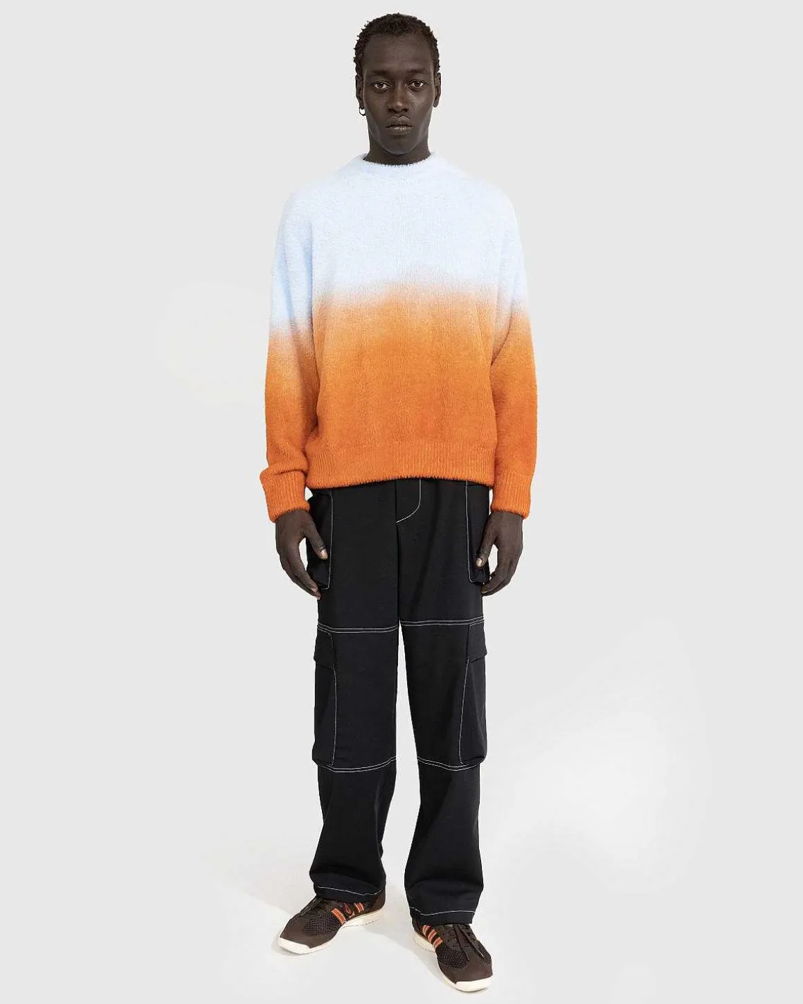 Degrade Knit Crewneck Sweater Sunset