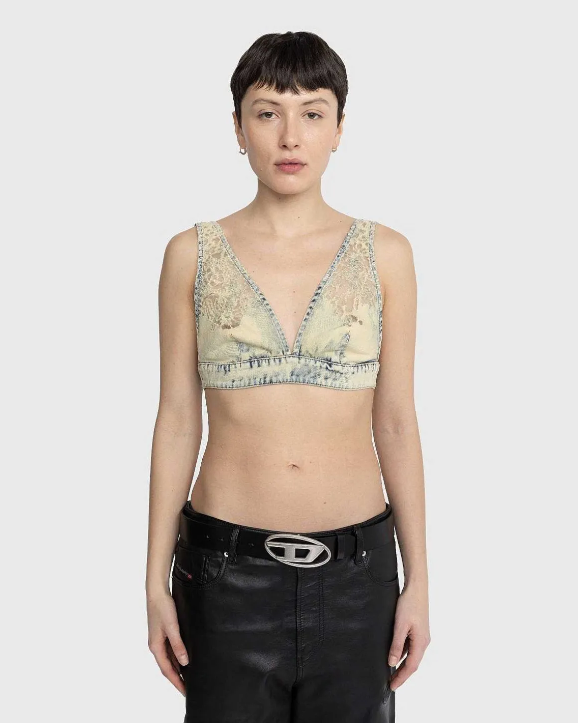 De-Janys-Fsc Denim Top Lysebla