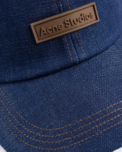 Denim Baseballkasket Indigo Bla