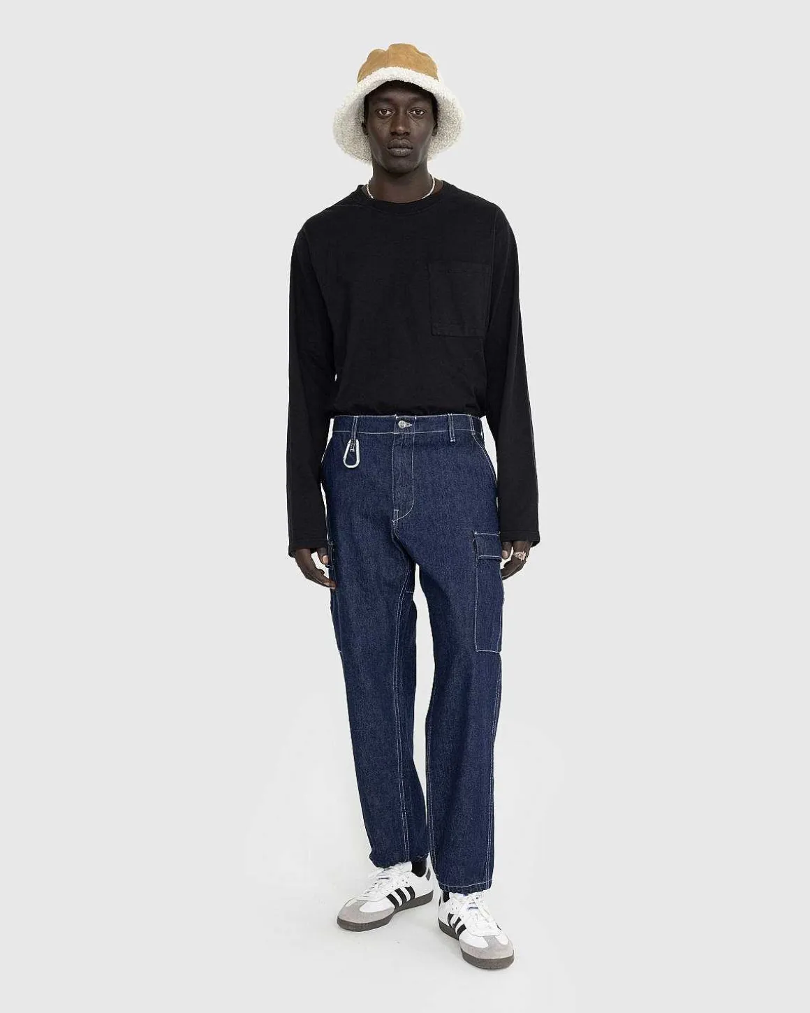 Denim Cargo Pants Indigo