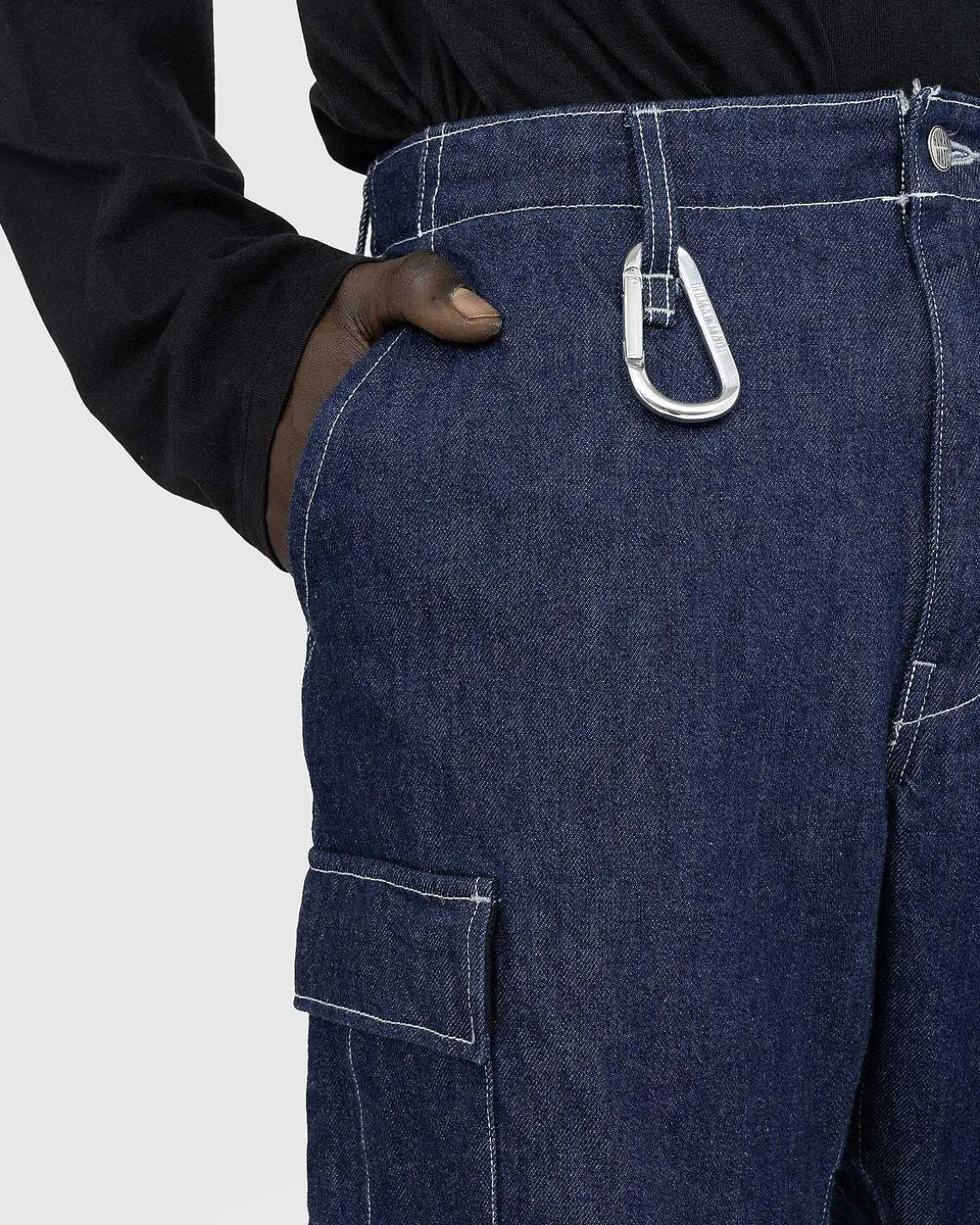 Denim Cargo Pants Indigo